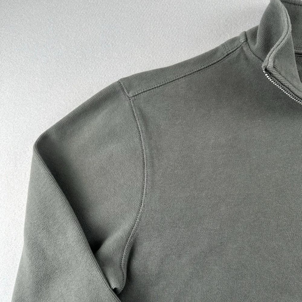 Banana Republic Men's‎ Gray Waffle Quarter Zip Pullover Size XL